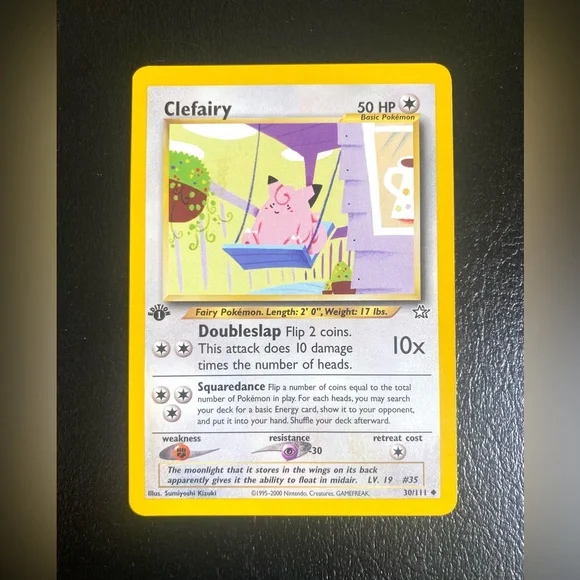 Pokemon 1st Edition Pokemon Card Clefairy 30/111 - Picture 1 of 8